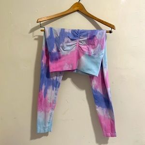 Flattering Tiedye Spandex Leggings
